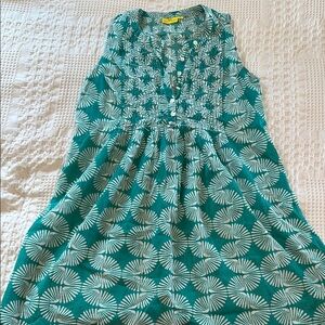 Roberta Roller Rabbit Green and White Midi Sundress